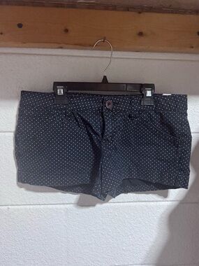 L.e.i. Black with White Polka Dot Casual Shorts - Size 9